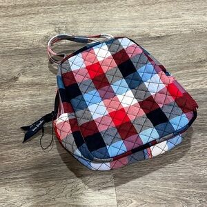 Vera Bradley Women’s Recycled Cotton Lunch Bunch Bag Patriotic Plaid NWT